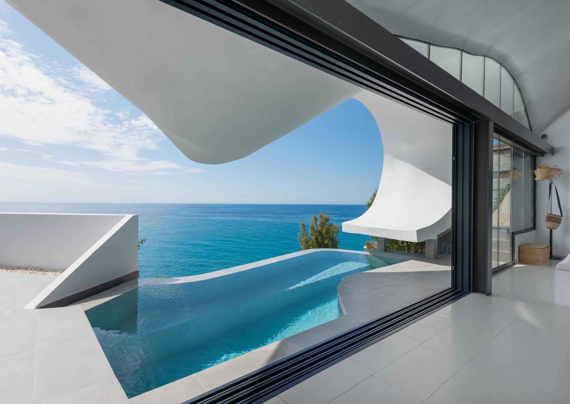 Rentitspain Casa Del Acantilado Piscina Climatizada Салобрения Экстерьер фото