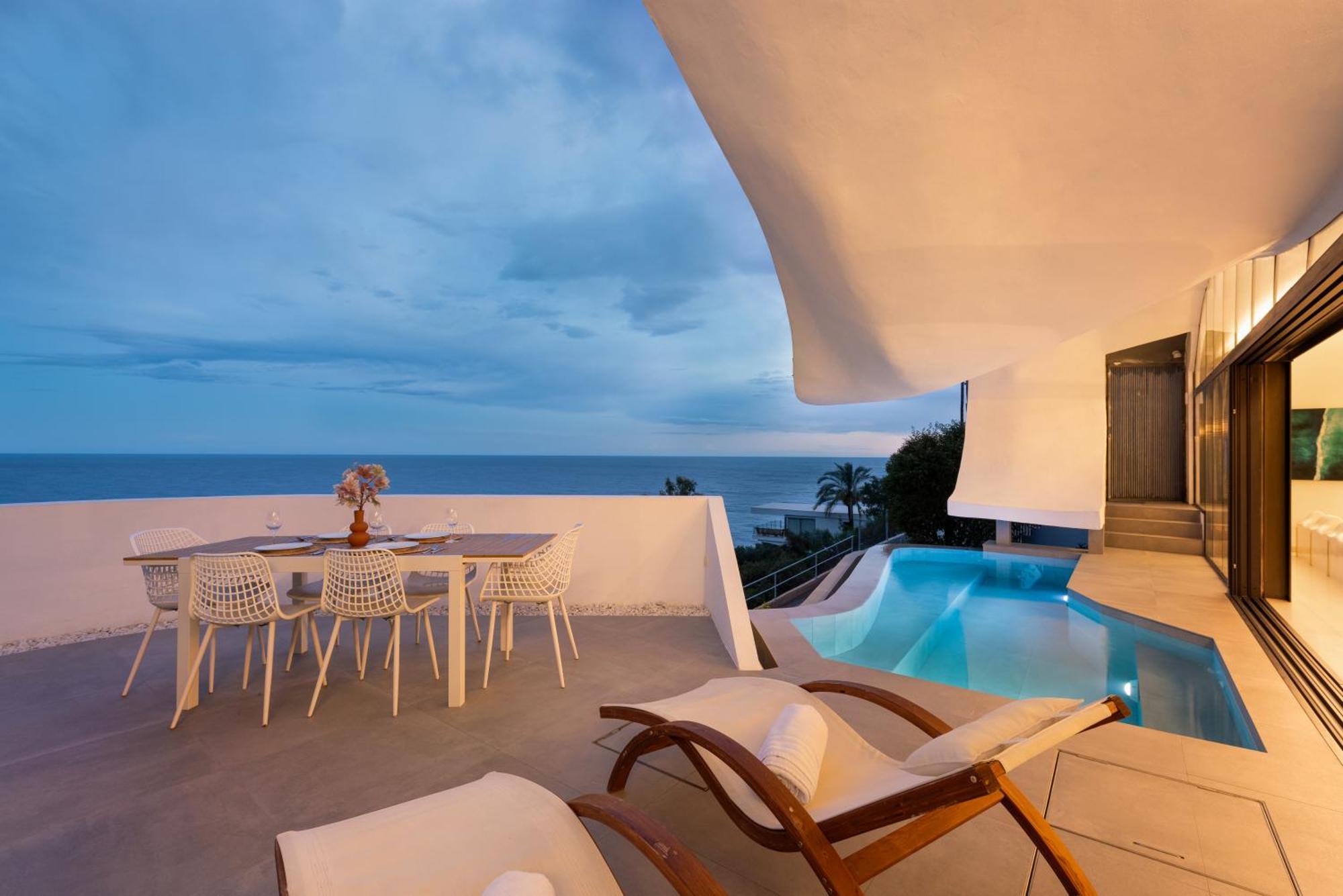 Rentitspain Casa Del Acantilado Piscina Climatizada Салобрения Экстерьер фото