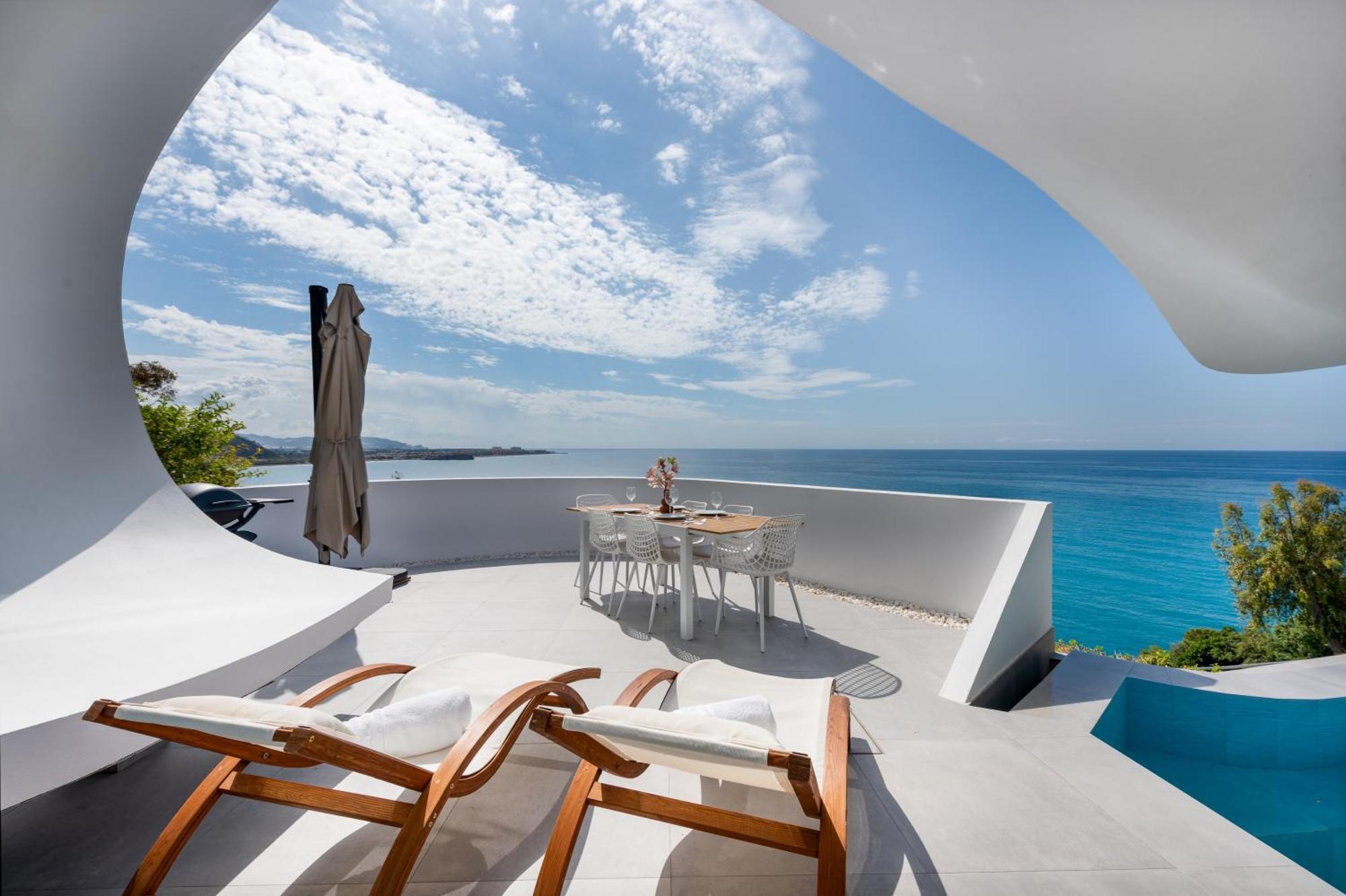 Rentitspain Casa Del Acantilado Piscina Climatizada Салобрения Экстерьер фото