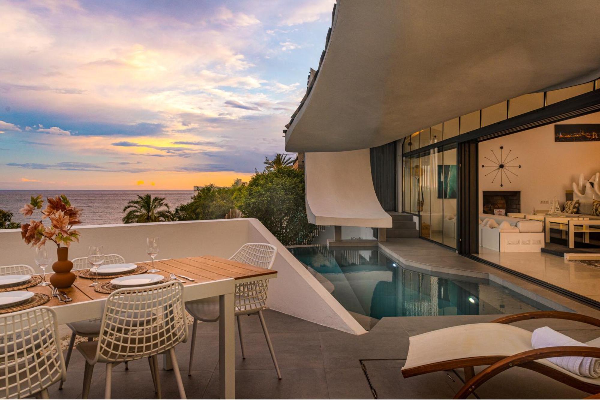 Rentitspain Casa Del Acantilado Piscina Climatizada Салобрения Экстерьер фото