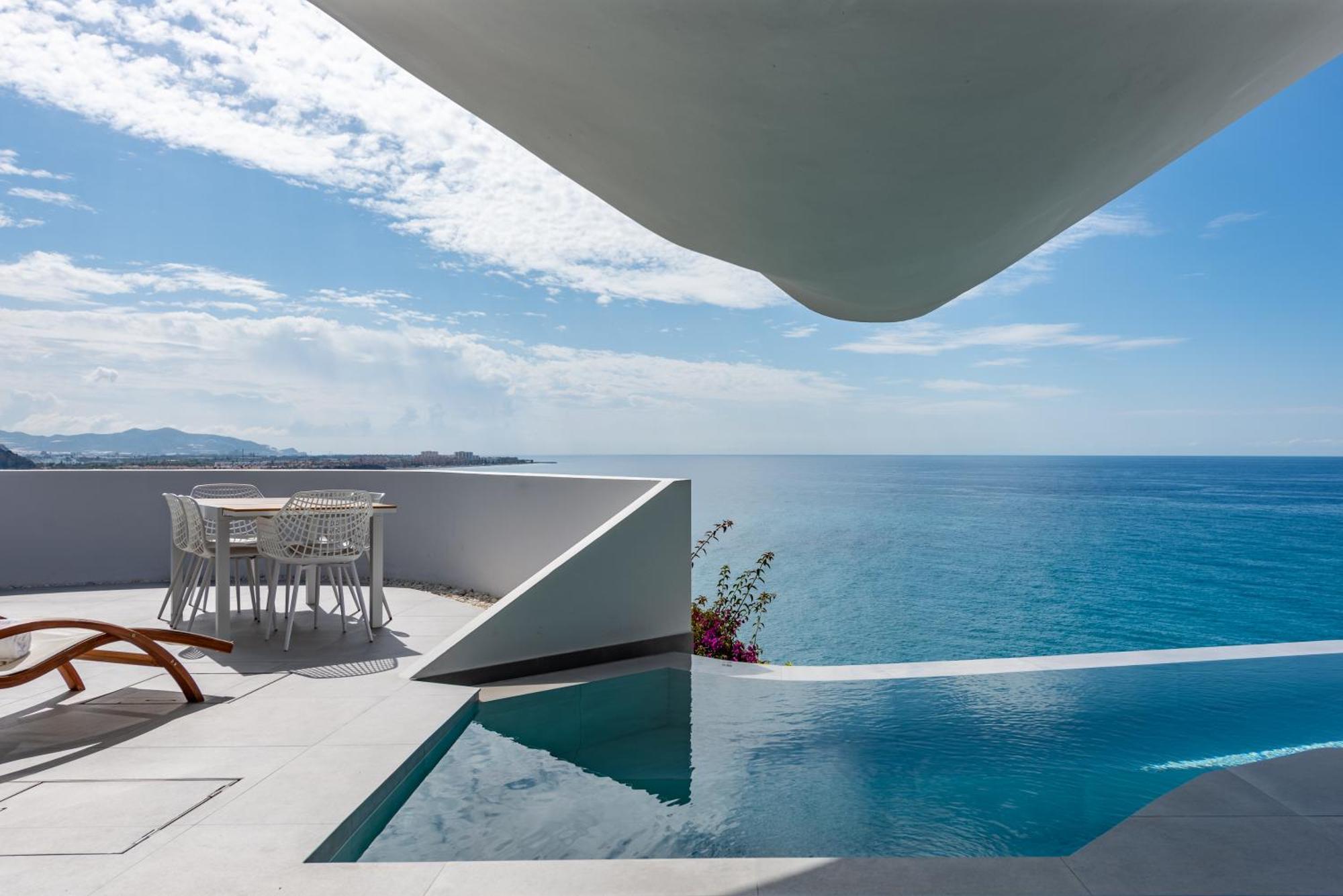 Rentitspain Casa Del Acantilado Piscina Climatizada Салобрения Экстерьер фото