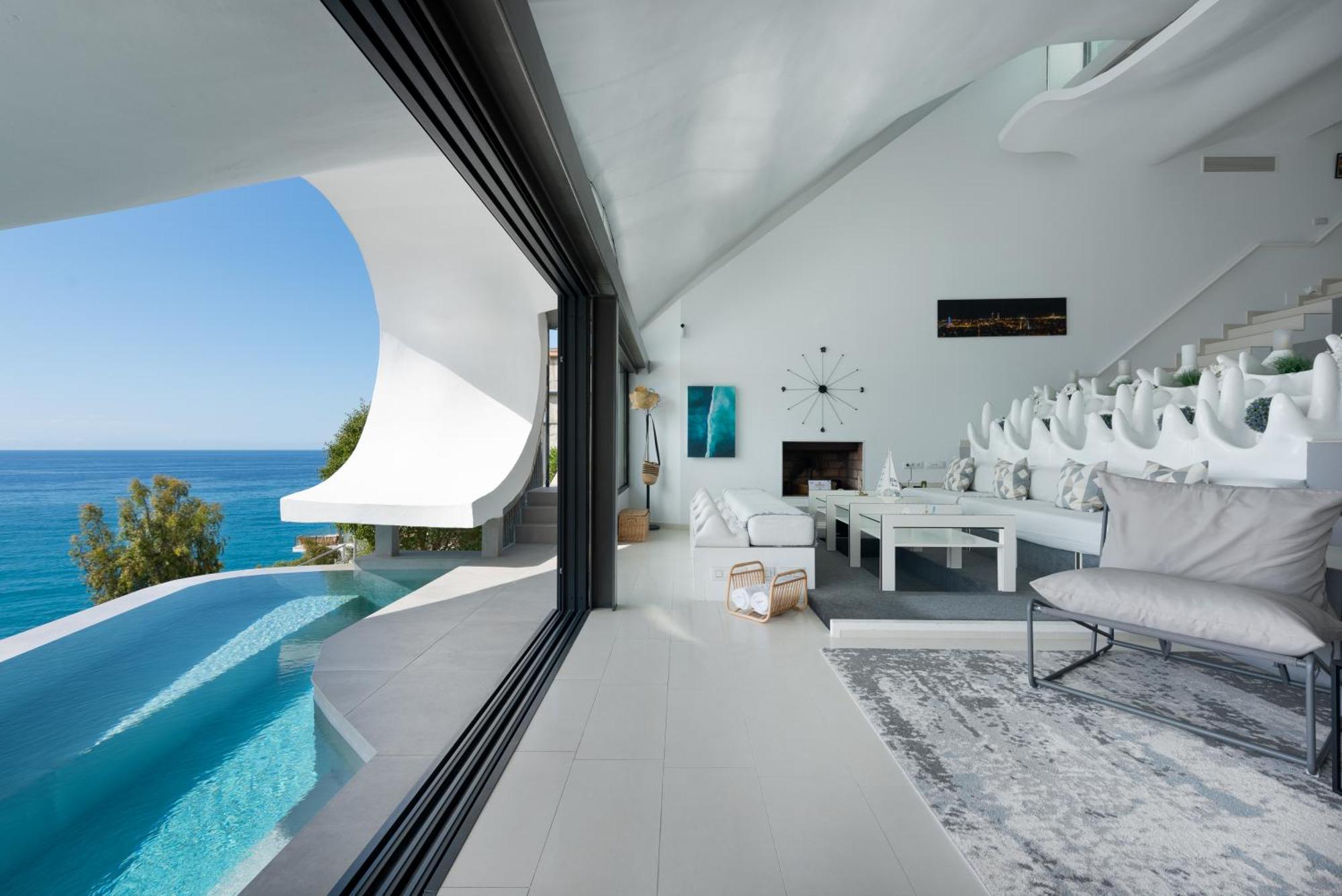 Rentitspain Casa Del Acantilado Piscina Climatizada Салобрения Экстерьер фото