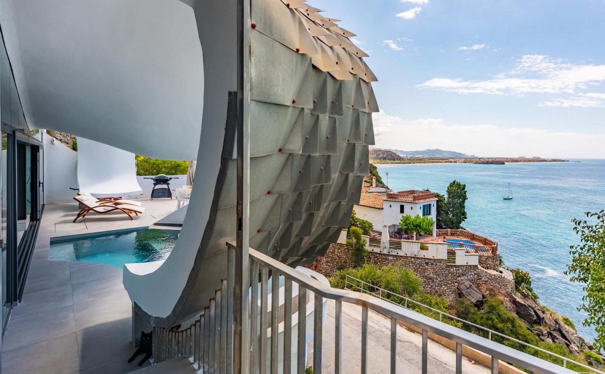 Rentitspain Casa Del Acantilado Piscina Climatizada Салобрения Экстерьер фото