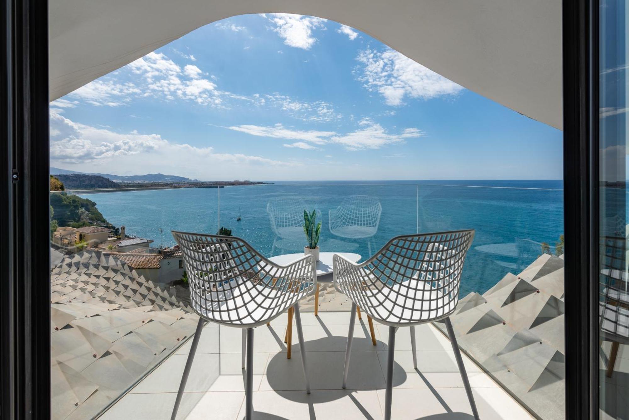 Rentitspain Casa Del Acantilado Piscina Climatizada Салобрения Экстерьер фото