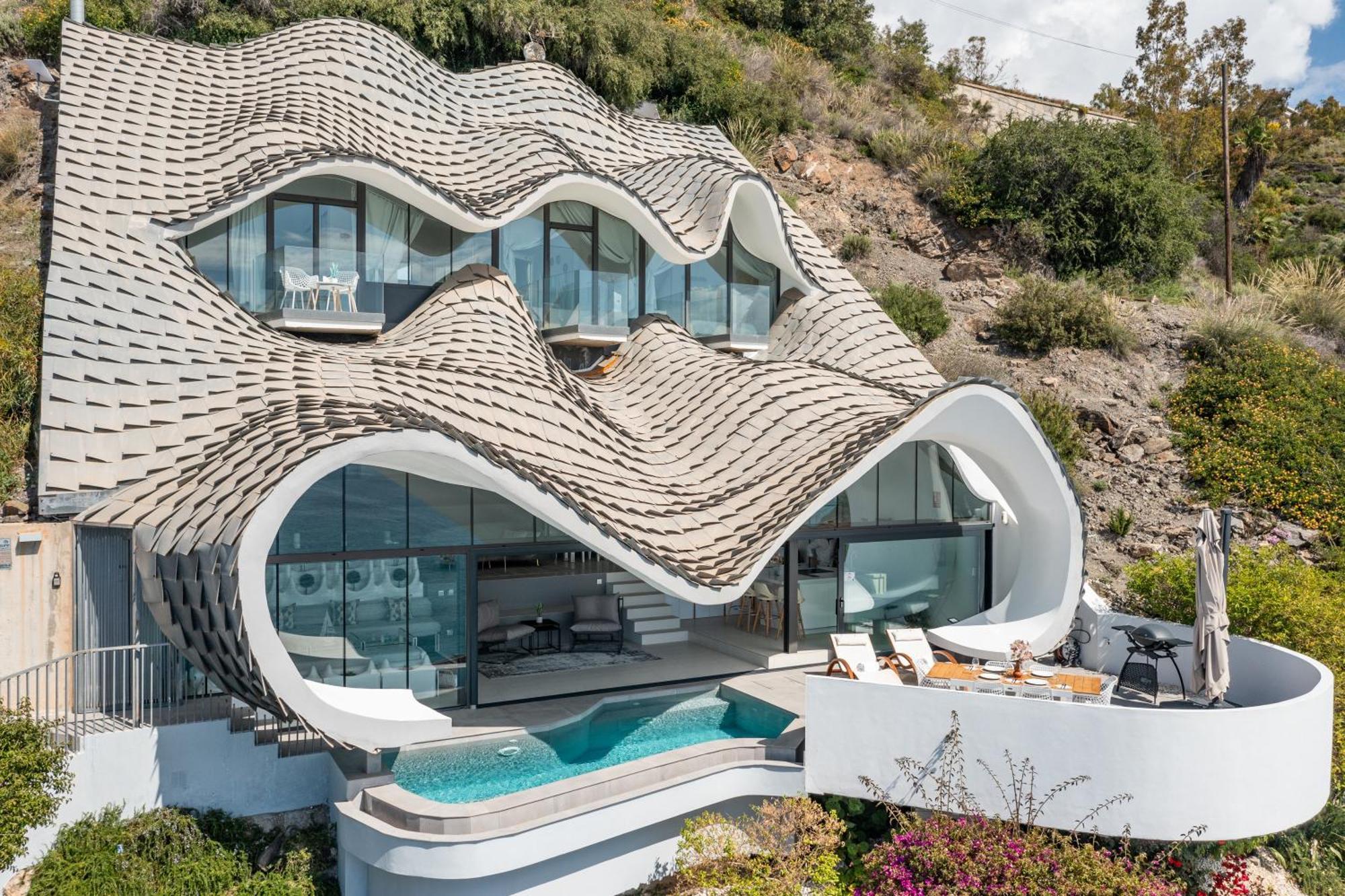 Rentitspain Casa Del Acantilado Piscina Climatizada Салобрения Экстерьер фото