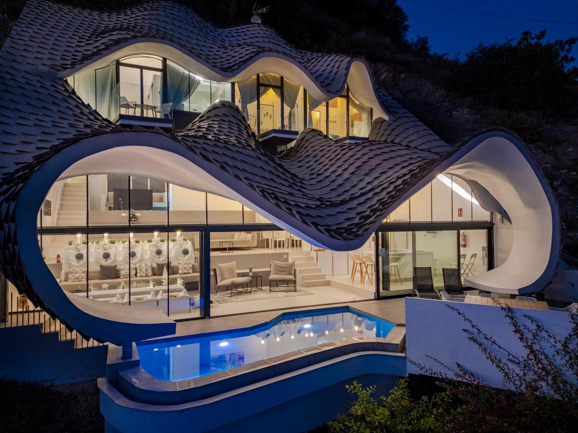 Rentitspain Casa Del Acantilado Piscina Climatizada Салобрения Экстерьер фото