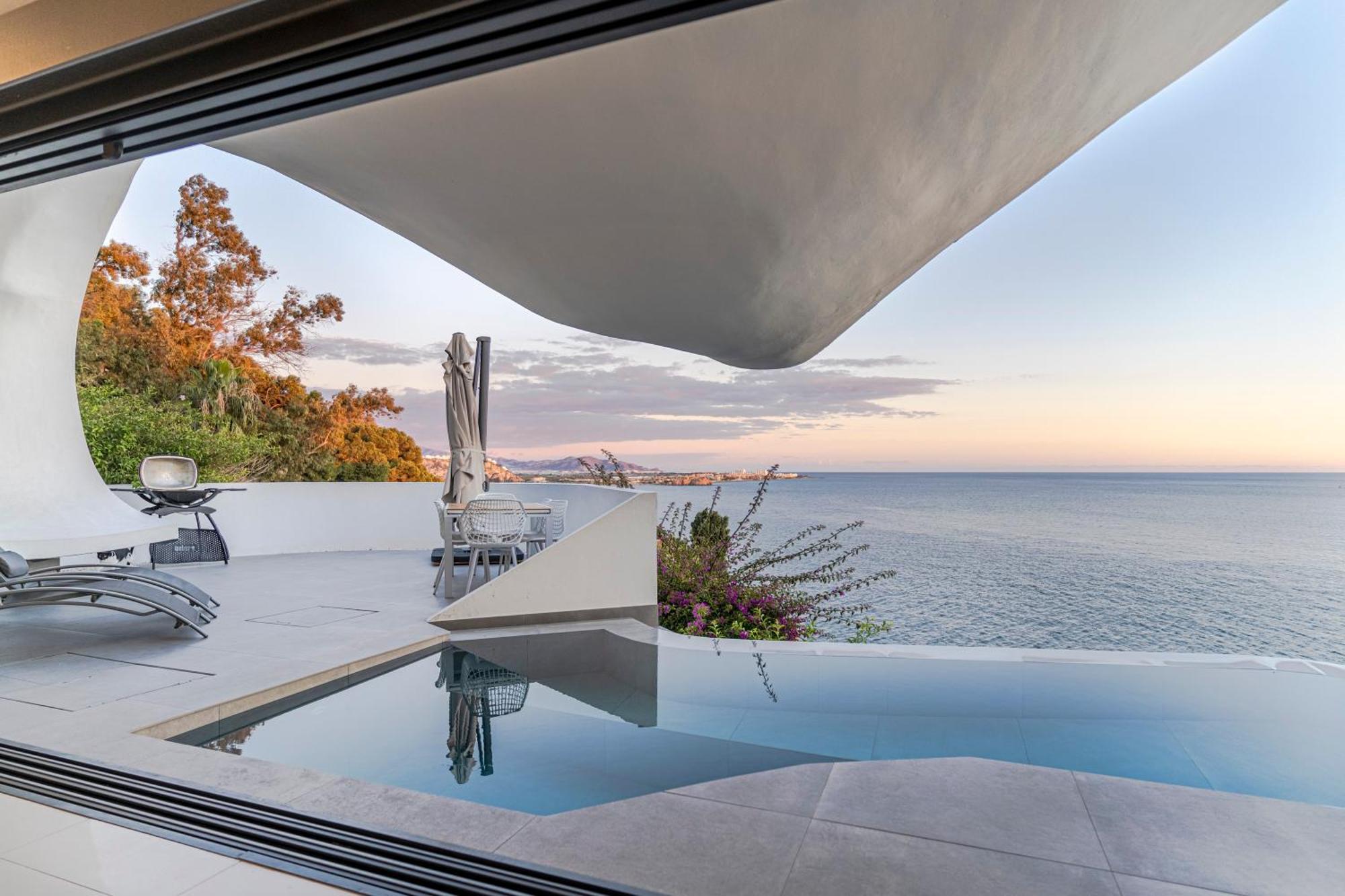 Rentitspain Casa Del Acantilado Piscina Climatizada Салобрения Экстерьер фото
